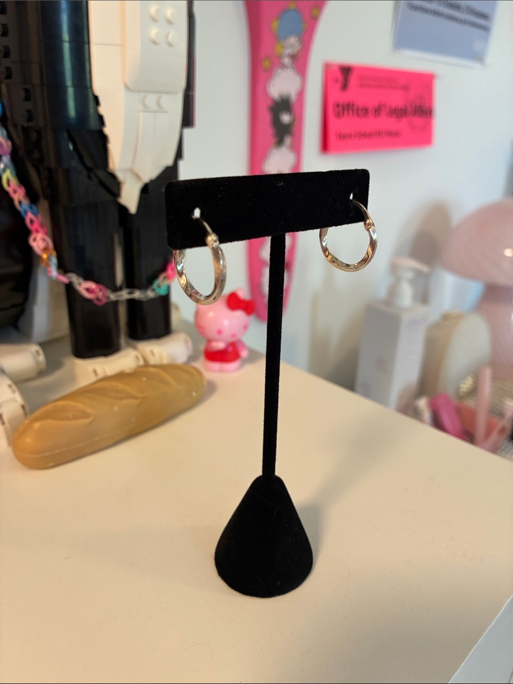 Mini Silver Hoop Earrings Grunge Classic Minimalist